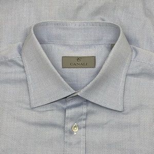 Canali 1934 Mens Longsleeve Dress Shirt 44-17.5
